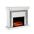 thumbnail image 4 of ACME Furniture Noralie Fireplace in Mirrored and Faux Diamonds, 4 of 5