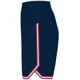 thumbnail image 5 of Holloway Sportswear XS Womens RETRO BASKETBALL SHORTS Navy/Scarlet/White 224377, 5 of 7