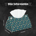 thumbnail image 6 of Goofa Frog and Mushrooms Pattern Triangle Square Tissue Box Cover, Modern PVC Leathe Facial Paper Holder,Decorative Holder/Organizer for Bathroom Vanity Countertop, 6 of 9