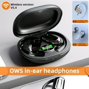 MPOW Wireless Bluetooth 5.4 Earbuds, OWS Ear-Hook Open-Ear Earphones, Touch Control Non-In-Ear Sports Headphones with Charging Case