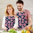 thumbnail image 3 of Pioneer Flower Floral Print Pattern Apron for Women and Men, Cotton Linen Waterproof with Pockets, Adjustable, 33x27 Inch for Kitchen, Gardening, BBQ, Salon, 3 of 6