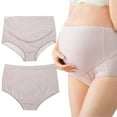 thumbnail image 4 of Ropa interior de maternidad de cintura alta para mujeres embarazadas, bragas de algodón para levantar el vientre, tez XXXL, 4 of 12