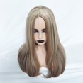 thumbnail image 5 of Natural Mix Colors Gradient Long Curly Synthetic Wig Full Wig Front Wig, 5 of 5