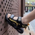 thumbnail image 5 of Gyujnb Boys Open Toe Sport Sandals Adjustable Strap Breathable Casual Outdoor Beach Shoes Flat Heel (Boys),5.5-6 Years, 5 of 8