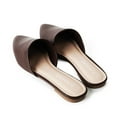 thumbnail image 4 of J. Adams Lennox Mules Sandals for Women - Comfortable Black Vegan Leather Pointed Toe Slides Sandals, 4 of 6