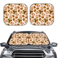 thumbnail image 2 of Wukai Burger Car Front Windshield Sun Shade,Sun Visor Shield Block Automotive Interior Protector Blocks UV Rays-Medium, 2 of 6