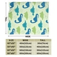 thumbnail image 3 of Kll Fleece Blanket Plush Throw Blanket Cute Dinosaur Blue Green,Soft Fuzzy Cozy Flannel Blanket For Couch Sofa Bed.(40"X30"), 3 of 9