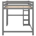 thumbnail image 6 of Cosymart Full Size Loft Bed with Built-in Desk and Shelves,Gray, 6 of 9