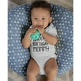 thumbnail image 3 of Happy Birthday Mommy Cute Boy / Girl Bodysuit Mom's Gift Baby Bodysuit 6M (3-6M) Gray Stripes, 3 of 5