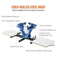 thumbnail image 6 of BENTISM Screen Printing Machine 4 Color & 2 Station, 21.2"x17.7" 360° Rotable Silk Screen Printing Press, Double-layer Positioning Pallet for T-shirt DIY Printing, 6 of 10