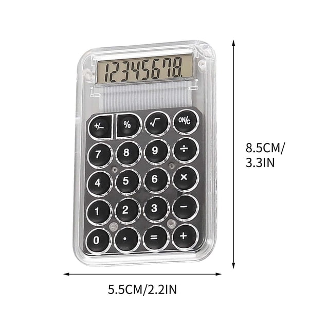Basic Standard Calculators Mini Digital Desktop Calculator With 8-Digit LCD Display. Calculator Pocket Size For Home School For Kids