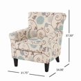 thumbnail image 2 of Roseville Fauteuil Club en Tissu à Motif Floral, 2 of 11
