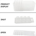 thumbnail image 3 of Recipientes para Derretir , Moldes para Derretir de Plástico Transparente Vacío de 8 Cavidades, 25 Paquetes de Conchas en Forma de Corazón para Tartas, Derretida., 3 of 6