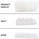 thumbnail image 3 of Recipientes para Derretir , Moldes para Derretir de Plástico Transparente Vacío de 8 Cavidades, 25 Paquetes de Conchas en Forma de Corazón para Tartas, Derretida., 3 of 5