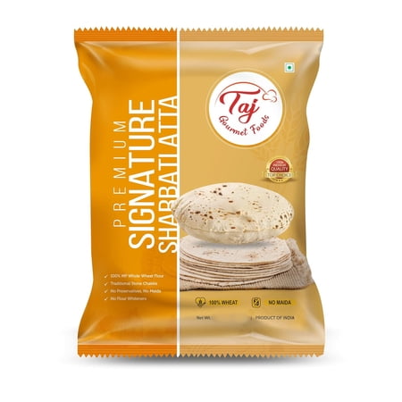 Sharbati Atta, 4lbs (Chakki Atta - Stone Ground) 100% Whole Wheat Flour, Chappati Flour