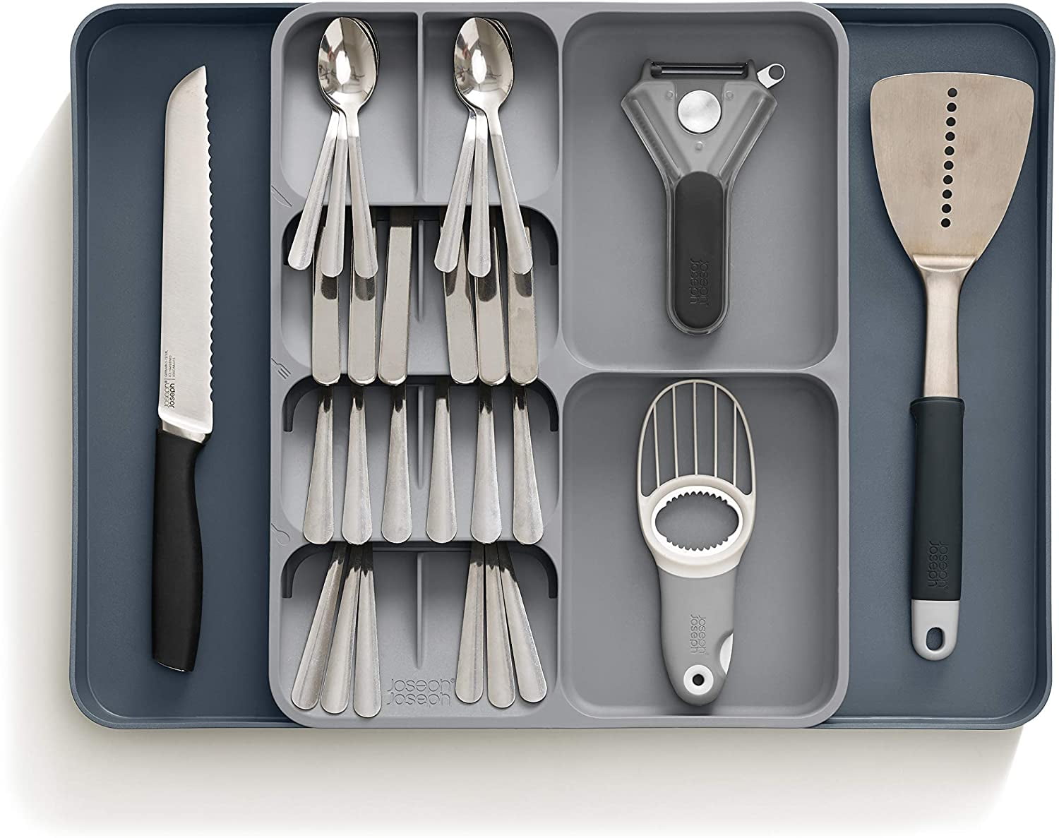Joseph Joseph 85167 DrawerStore – Organizador de utensilios de cocina  expansible color gris – Yaxa Store