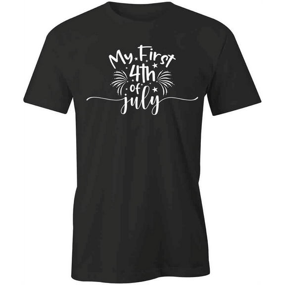 My First 4th Of July T-Shirt | Fun Holiday Black Tee Gift