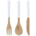 thumbnail image 2 of Japanese Wooden Cutlery Set, Exquisite Cutlery Set  High Hardness Easy To Clean Safe  For Kitchen Black,White, 2 of 8