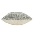 thumbnail image 2 of Ox Bay Tulsa 22" x 22" Ivory/Blue Striped Wool Blend Adult Decorative Throw Pillow, 2 of 7
