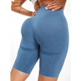 thumbnail image 2 of Spencer High Waisted Yoga Shorts for Women Tummy Control Butt Lifting Shorts Workout Scrunch Booty Leggings "S, Blue", 2 of 5