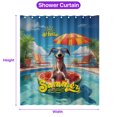thumbnail image 5 of Hello Summer Italian Greyhound Pool Day on Watermelon Float Shower Curtain Greyhound Dog Lover Waterproof Bathroom Bathtub Curtain - 13008, 5 of 5