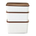 Pen+Gear Storage Boxes with Lids, 3 Pack