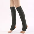 thumbnail image 4 of Clearance! Delayuji Fuzzy Leg Warmers Leg Warmers for Women Winter Long Leg Warmer Womens Men 80S Party Ribbed Knit Dance Sports Leg Warmer One Size Gray, 4 of 7