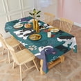 thumbnail image 4 of Boston Terrier with Bones and Paws Rectangle Tablecloth 60"x102",Waterproof Polyester Rectangle Table Cloth, Wipeable Spillproof Polyester Tablecloth for Dining, Camping, Indoor and Outdoor, 4 of 6