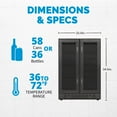 thumbnail image 5 of Newair, 24" Wine Cooler & Mini Fridge, Dual Zone, 18 Bottle/ 60 Can, 5 of 9