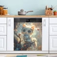thumbnail image 5 of Dishwasher Magnetic Sticker 23x26 Inch Refrigerator Magnetic Sticker Washing Machine Magnetic Sticker Kitchen Panel Magnetic Sticker Home Decor White Cat in Tree, 5 of 6