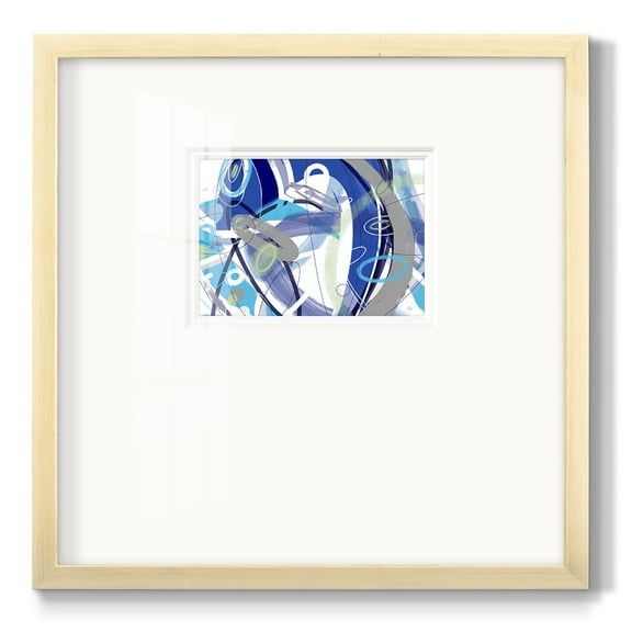 Blue Flow-Premium Framed Print