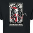 thumbnail image 3 of The Nightmare Before Christmas - Scary And Bright - Juniors Cropped Cotton Blend T-Shirt, 3 of 5