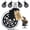 Black-2, variant on Set of 5 Office Chair Wheels, 3 Inch Smooth Replacement Roller  Wheels, 880LBS Heavy Duty Casters Long Lasting, Universal Fit for , Office, Gaming Chair,Transparent