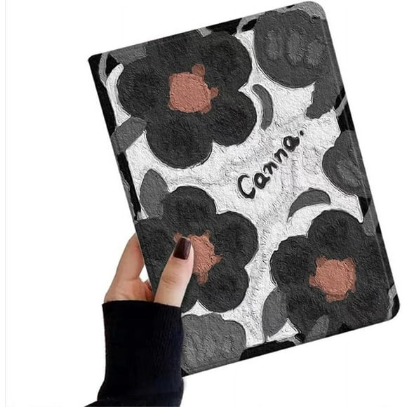 SHILIU-Flower Case Compatible with iPad 6th/5th Generation iPad Air 2nd Generation 9.7 inch Case Floral Illustration Cover with Pencil Holder,Color 12
