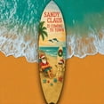 thumbnail image 6 of Sandy Claus Surfboard Sign – Beach Christmas Decor – Coastal Holiday Wall Art – Santa Surfing Tropical Sign – Nautical Xmas Porch Decoration, 6 of 7