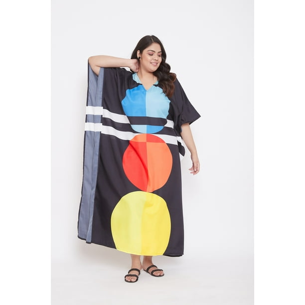 Women s Long Plus Size Kaftans Dresses Summer Maxi Dress for Ladies Loose Sleepwear Kimono Beachwear Caftans Onlline