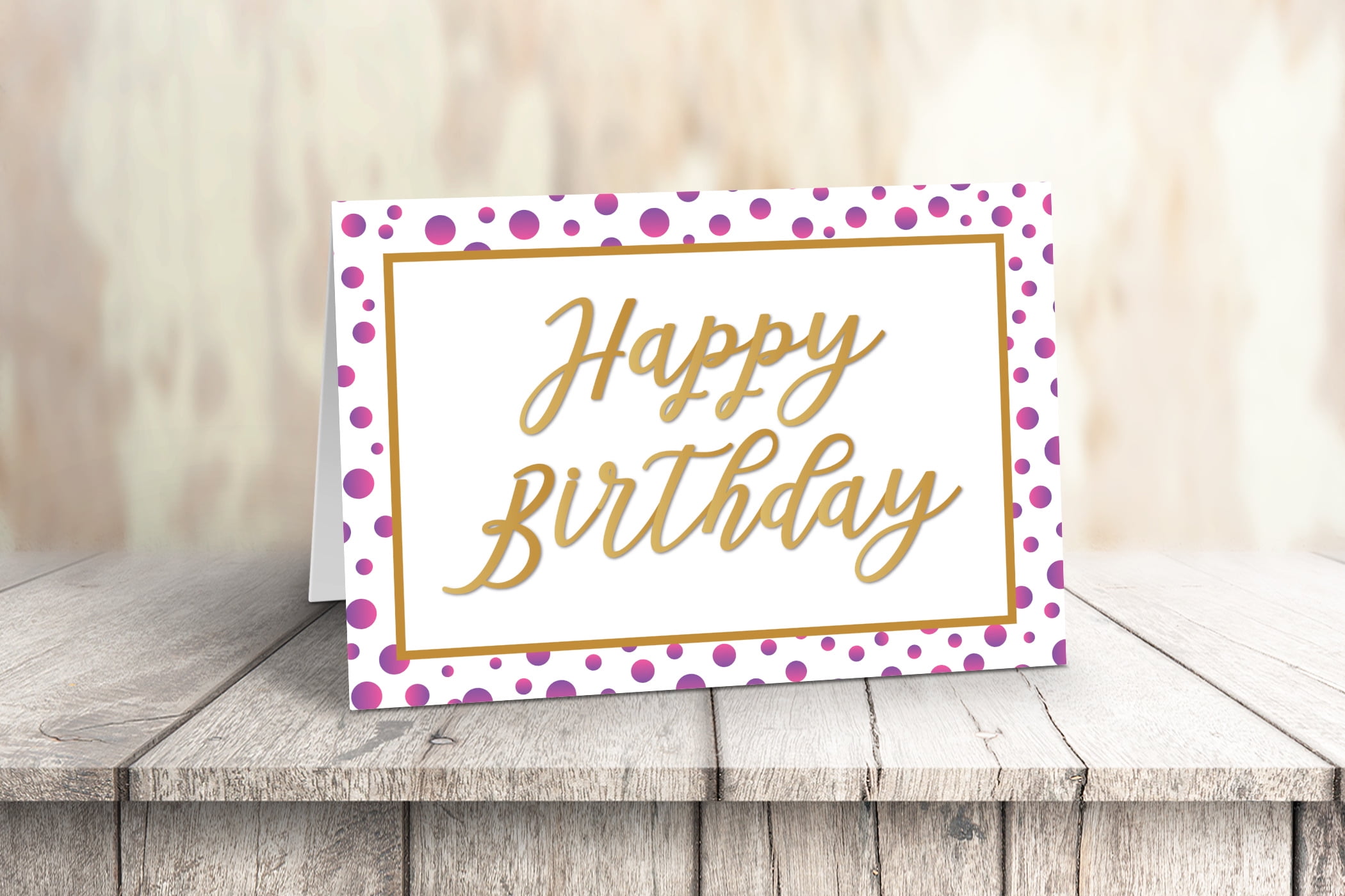 Elegant & Contemporary Happy Birthday Card - Birthday - 10 Boxed Set ...