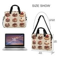 thumbnail image 3 of FORMRS 16" Laptop Bag Carrying Sleeve Case with Handle Travel Shoulder Briefcase, Pink Cakes, 3 of 8