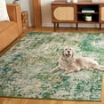 thumbnail image 3 of SAFAVIEH Madison Nita Abstract Area Rug, Green/Blue, 5'3" x 7'6", 3 of 8