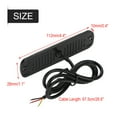 thumbnail image 4 of Warning Flashing Lightbar, Aluminum Alloy Base Strobe Warning Light 19 Modes PC Lens  For Cars Trucks Trailers, 4 of 8
