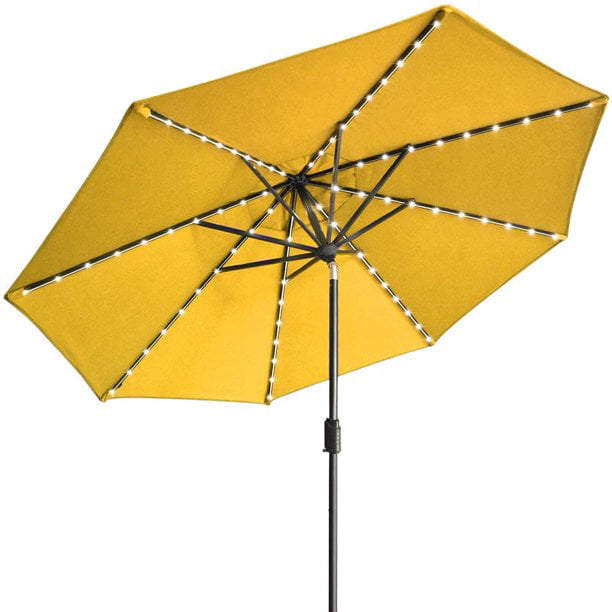 Eliteshade Sunbrella Solar Umbrellas, Outdoor Table Umbrella With Solar Lights