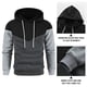 thumbnail image 4 of Gibobby Sudaderas de hombre Camisetas casuales con capucha para hombre de manga corta de color liso(Negro,G), 4 of 5