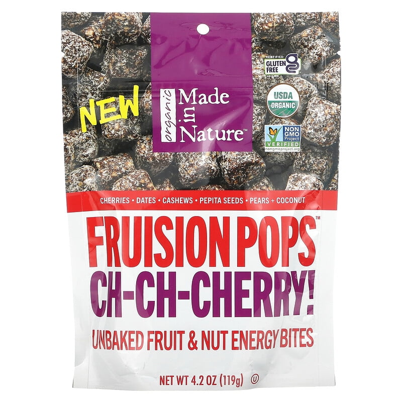 Made in Nature Organic Figgy Pops Ch-Ch-Chery Supersnacks 4.2 oz Pack of 2