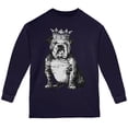thumbnail image 1 of Bulldog Crown Youth Long Sleeve T Shirt Navy YLG, 1 of 1