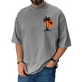 thumbnail image 2 of Men's T-shirt T-shirts Graphic Text Pool3D Printing Street Casual Short Sleeve Printed Clothing Basic 4XL, 2 of 5