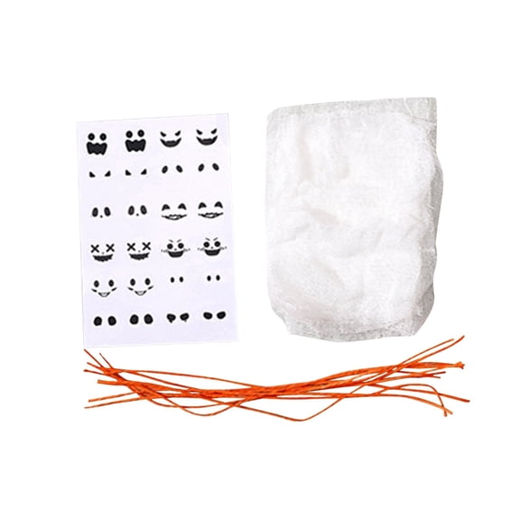 24 Pack Halloween Ghost Decorations, Diy Halloween Craft Kit for Student, Spooky Halloween Party Favors for Classroom and Home Holiday Supplies