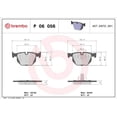 thumbnail image 4 of Brembo Brake Pad P06056 FMSI Number D1042-7427; Low-Metallic; Set Of 4, 4 of 4