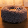 thumbnail image 2 of Boongo Hanging Cat Swing Bed with Soft Plush Cat Hammock Bed with Bed- Macrame Style Weaving Cat Bed Hand Woven Macrame for Kitten Cats Sleeping Playing Relaxing, 2 of 4