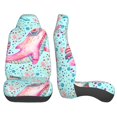 thumbnail image 2 of LAKIMCT Lovely Dolphins Pattern Car Seat Covers Vehicle Front Seat Covers Universal Fit Seat Protector, 2 of 9