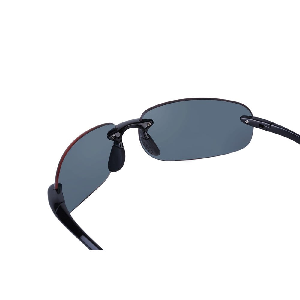 "The Influencer" Sport Wrap Polarized Sunglasses for Men and Women - Lightweight Frames - Black